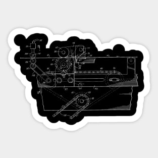 Manufacture for bottles label Vintage Patent Hand Drawing Sticker